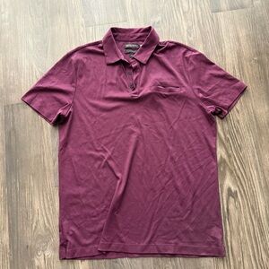Banana Republic Deep Burgundy Polo Shirt